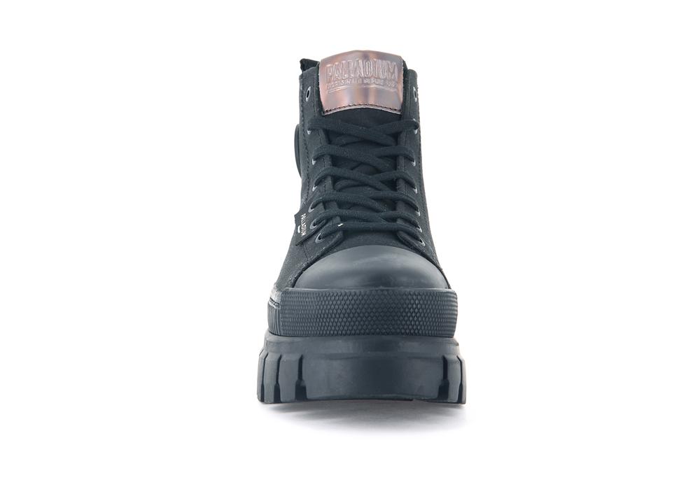 Black / Black Palladium REVOLT HI TX Women High Top Boots  Israel |  02315-VBWG