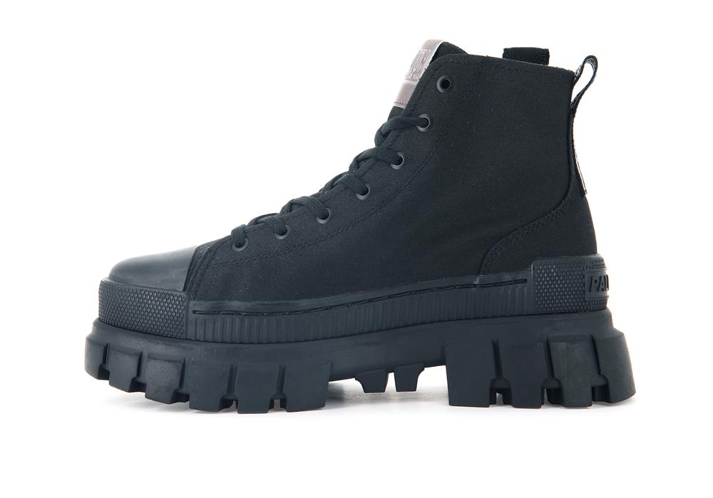 Black / Black Palladium REVOLT HI TX Women High Top Boots  Israel |  02315-VBWG