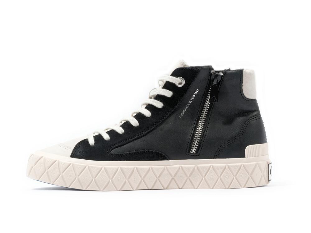 Black / Marshmal Palladium PALLA ACE CHUKKA SUEDE Women High Tops Shoes  Israel |  53791-IPQS