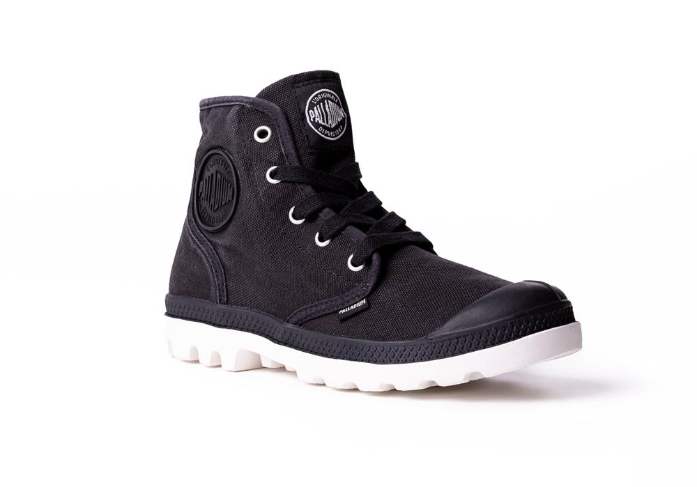 Black / Marshmallow Palladium PAMPA HI Women High Top Boots  Israel |  67413-QYAO