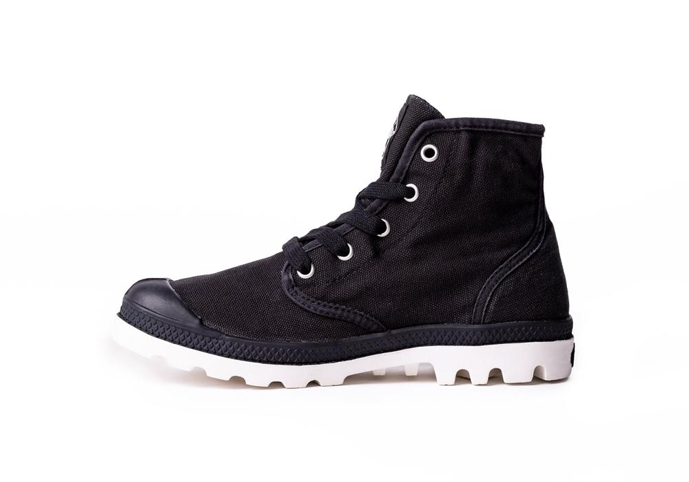 Black / Marshmallow Palladium PAMPA HI Women High Top Boots  Israel |  67413-QYAO