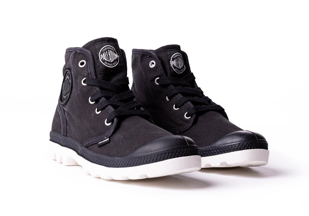 Black / Marshmallow Palladium PAMPA HI Women High Top Boots  Israel |  67413-QYAO