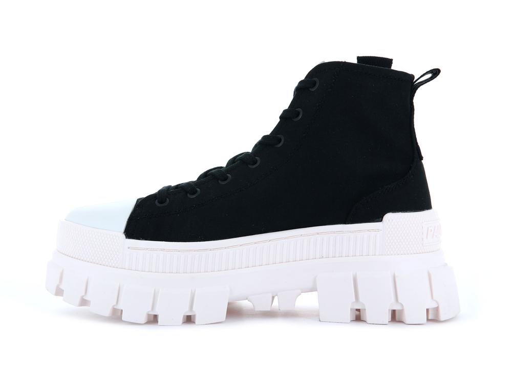 Black / Marshmallow Palladium REVOLT HI TX Women High Top Boots  Israel |  34918-BWSM