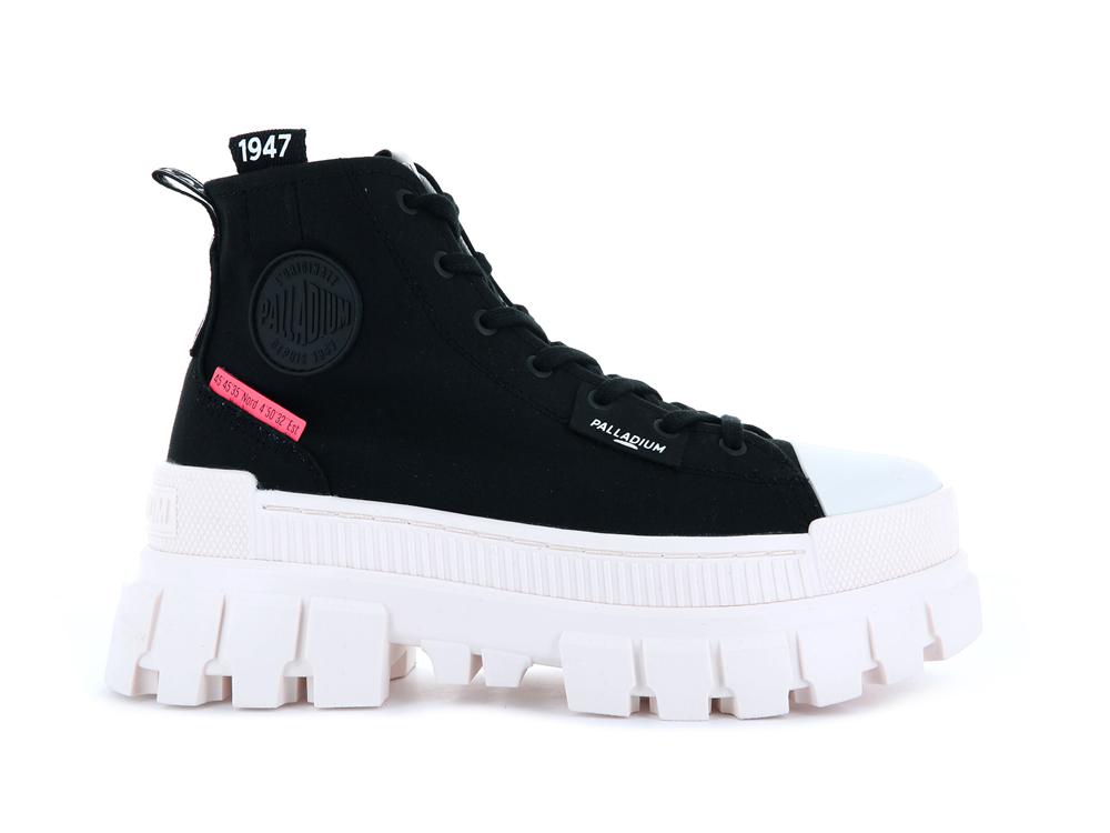 Black / Marshmallow Palladium REVOLT HI TX Women High Top Boots  Israel |  34918-BWSM