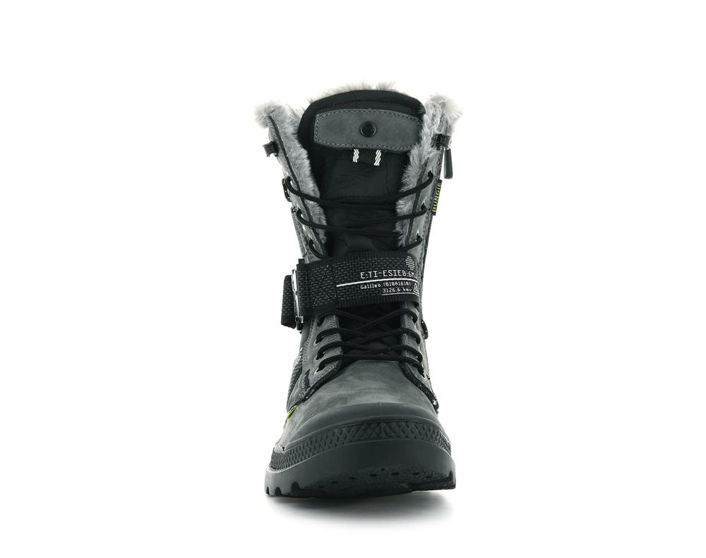 Black / Raven Palladium PAMPA EUROPA TACTICAL X DESTINY Women High Top Boots  Israel |  68973-PUVX