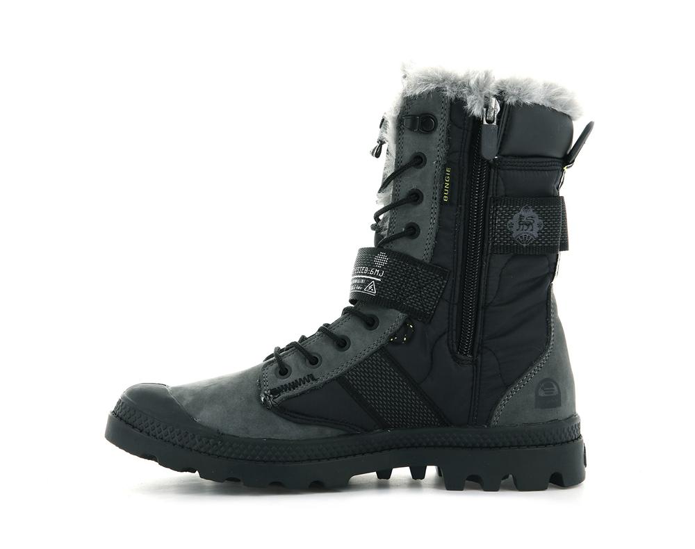 Black / Raven Palladium PAMPA EUROPA TACTICAL X DESTINY Women High Top Boots  Israel |  68973-PUVX