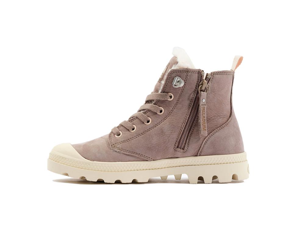 Brown Palladium PAMPA HI ZIP WL Women High Tops Shoes  Israel |  29715-TFLJ