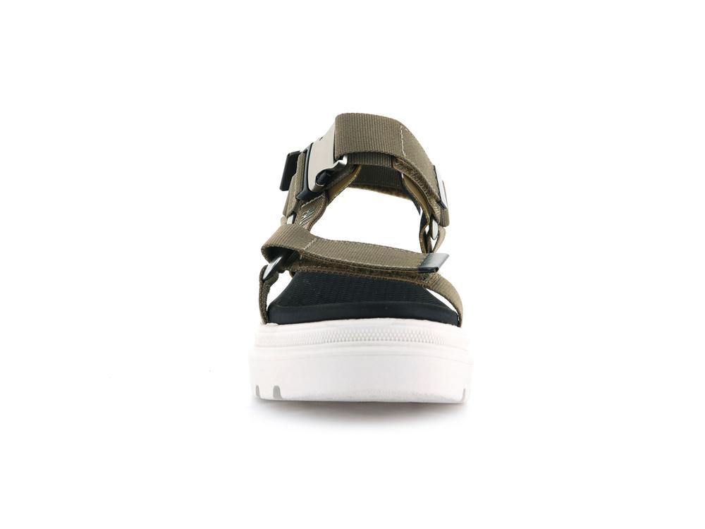 Butternut Green Palladium PALLACRUISE STRAP Women Low Tops Shoes  Israel |  47625-XUZV