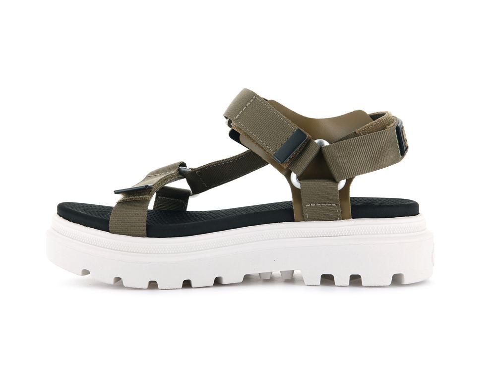 Butternut Green Palladium PALLACRUISE STRAP Women Sandals  Israel |  90267-TRGI