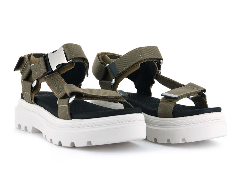 Butternut Green Palladium PALLACRUISE STRAP Women Sandals  Israel |  90267-TRGI