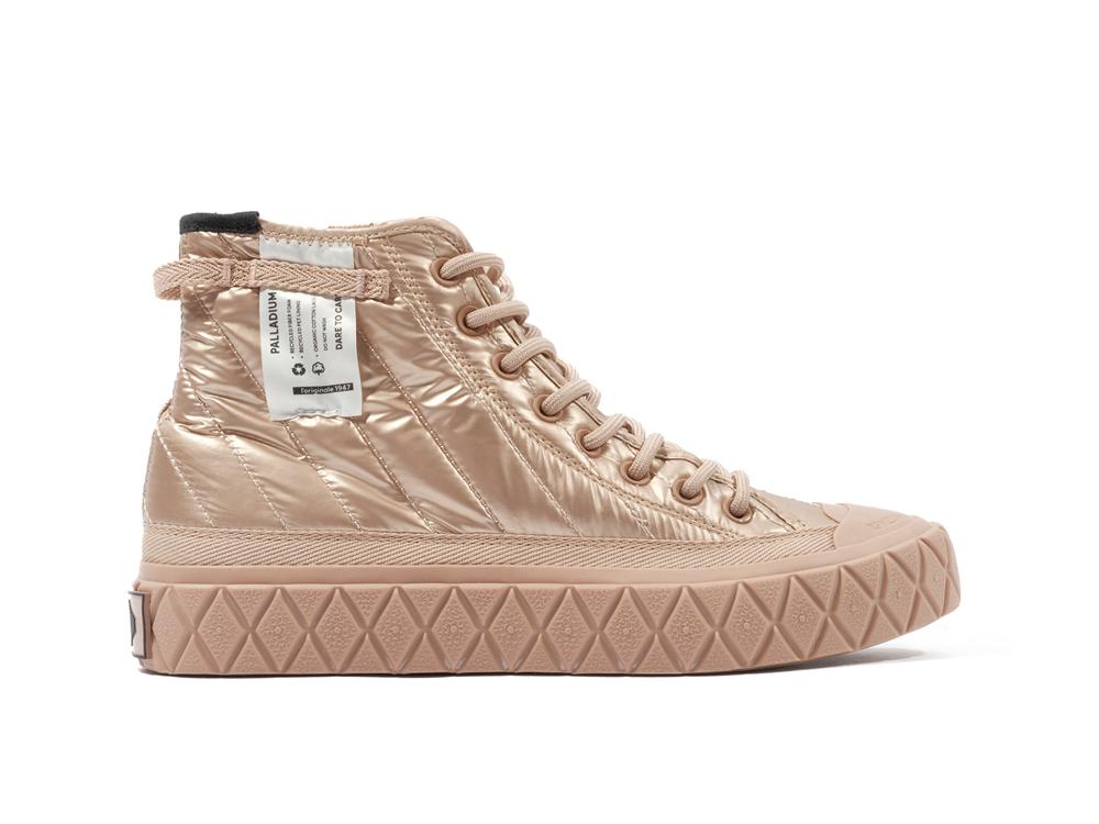 Copper Gold Palladium PALLA ACE RE-QUILT W Women High Tops Shoes  Israel |  59027-GSMN