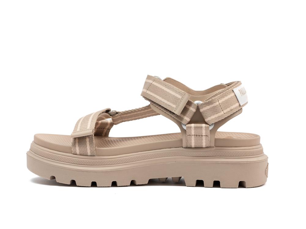 Cuban Sand Brown Palladium PALLACRUISE PARIS Women Sandals  Israel |  85910-FWOJ