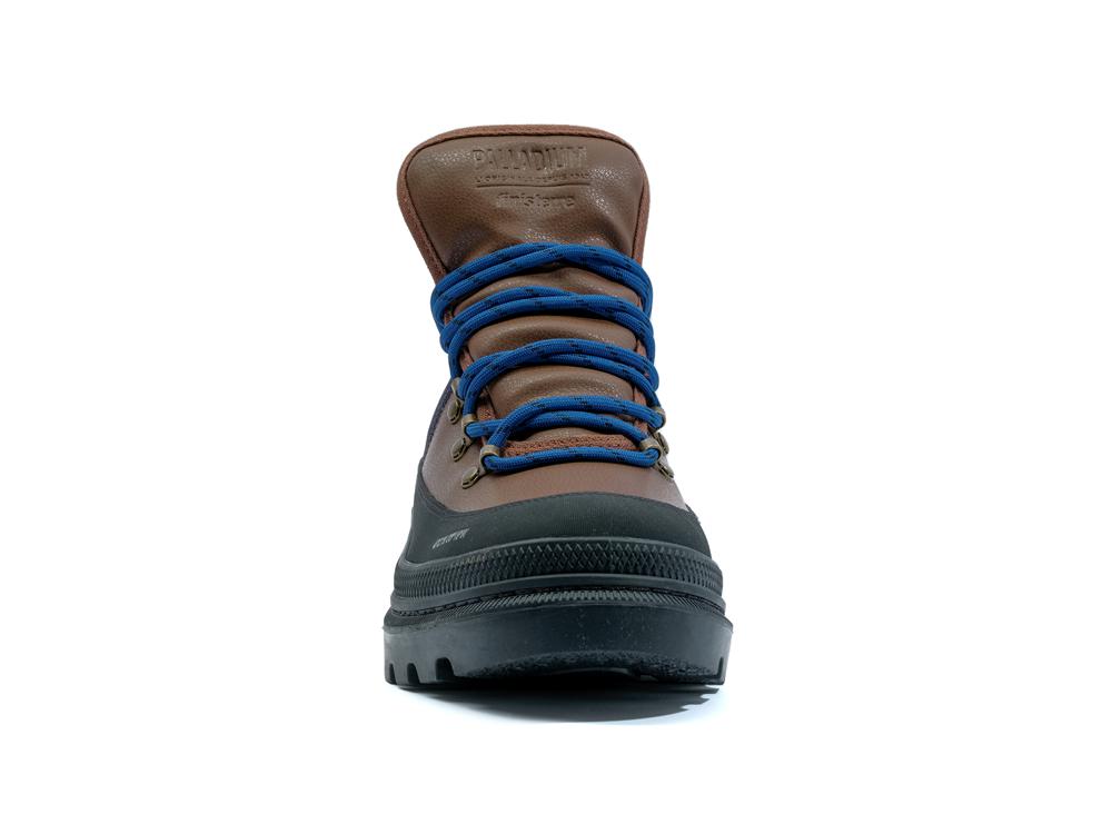 Dark Brown Palladium PALLATROOPER HIKER WP+ X FINISTERRE Women High Tops Shoes  Israel |  65147-YRIZ