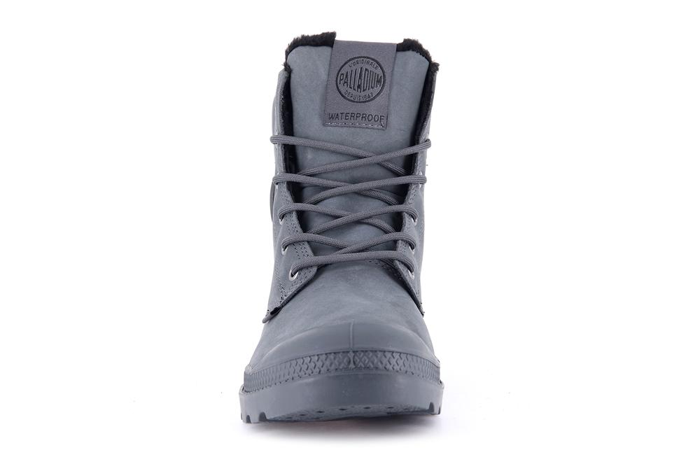 Dark Shadow Grey Palladium PAMPA SPORT CUFF WPS Women High Top Boots  Israel |  43692-YDXL