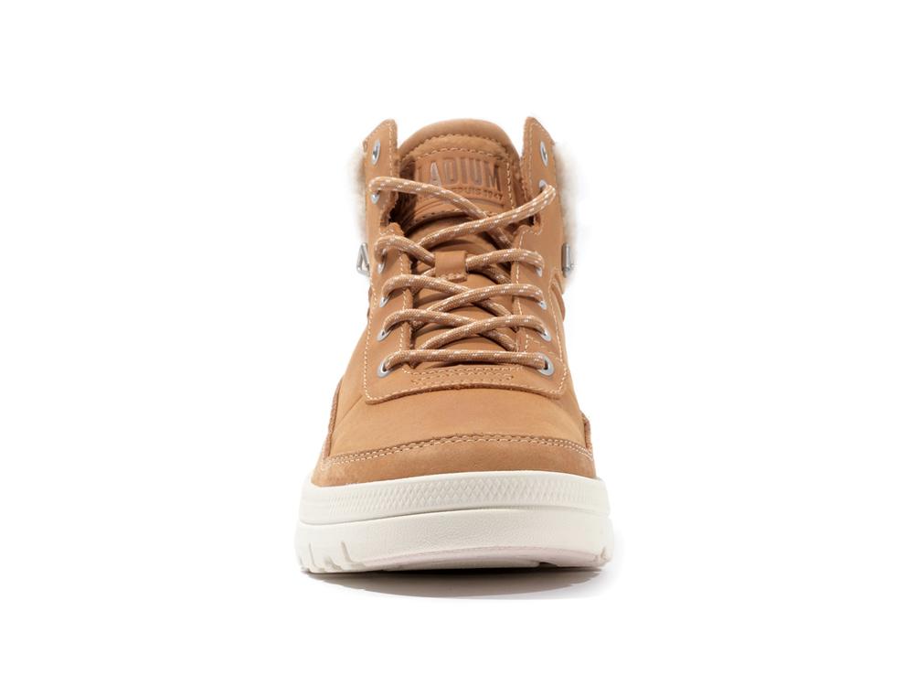 Dear Brown Palladium PALLAFLEX CUFF WARM Women High Tops Shoes  Israel |  86754-HBYA