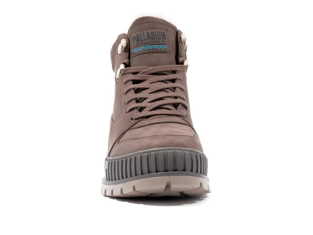 Dear Brown Palladium PALLASHOCK WARM WP Men High Tops Shoes  Israel |  86945-IHYO