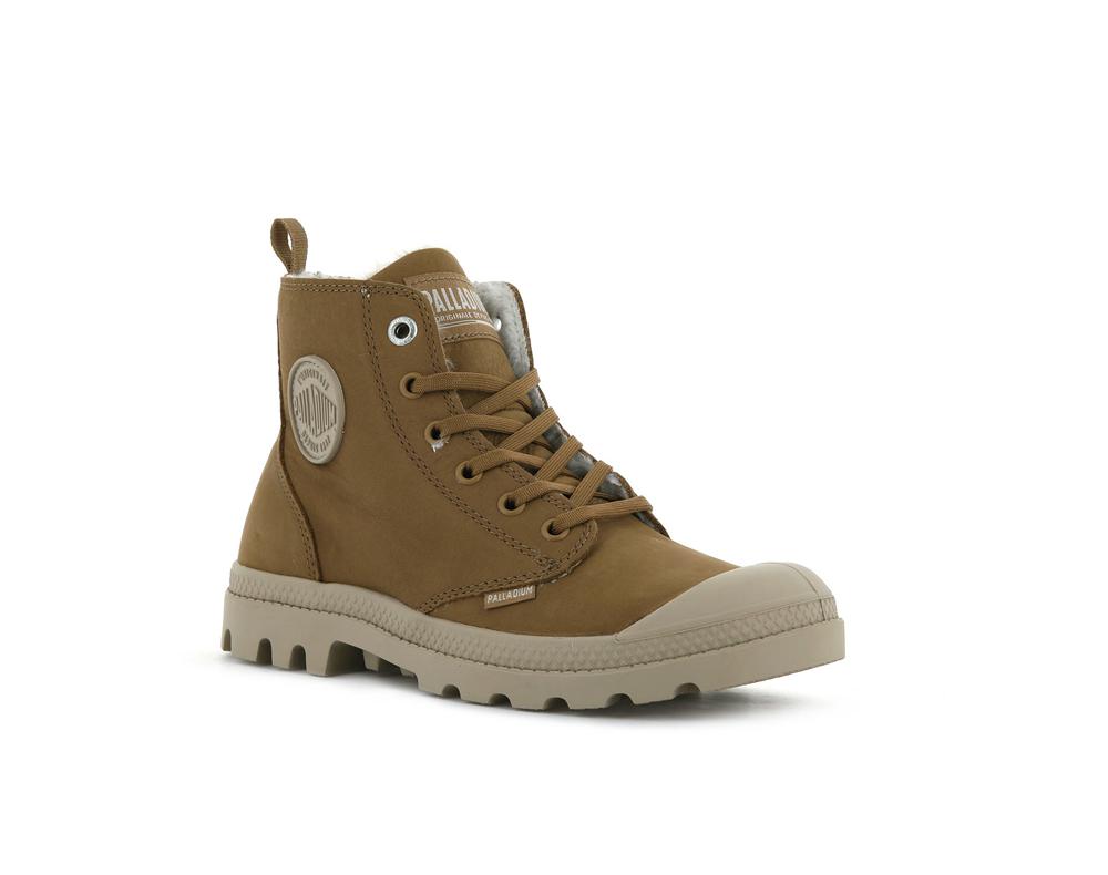 Dear Brown Palladium PAMPA HI ZIP WL Women High Tops Shoes  Israel |  43251-MIDK