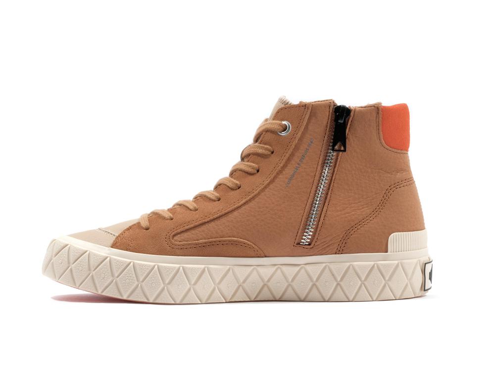 Dear Brown / Firecracker Palladium PALLA ACE CHUKKA SUEDE Women High Tops Shoes  Israel |  84953-DBGR