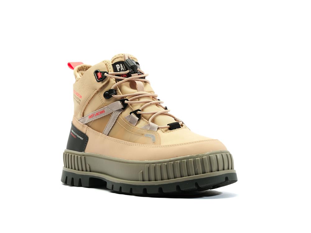 Desert Beige Palladium PALLASHOCK TRAVEL WP+ Women High Top Boots  Israel |  37649-HOFE