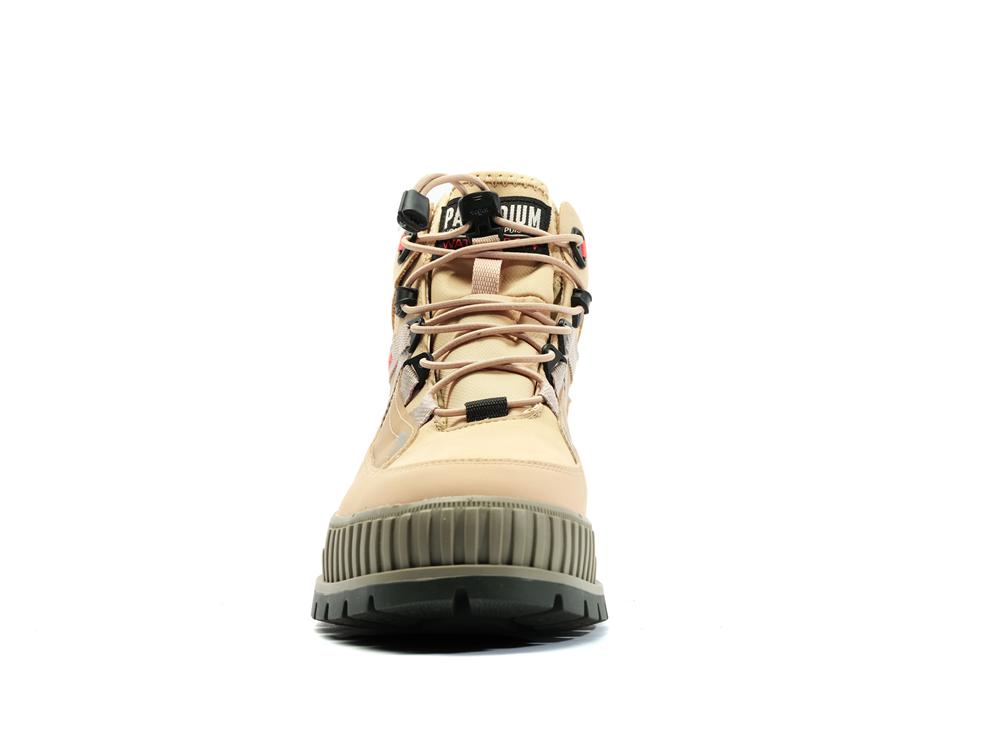 Desert Beige Palladium PALLASHOCK TRAVEL WP+ Women High Top Boots  Israel |  37649-HOFE