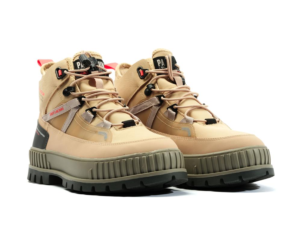 Desert Beige Palladium PALLASHOCK TRAVEL WP+ Women High Top Boots  Israel |  37649-HOFE