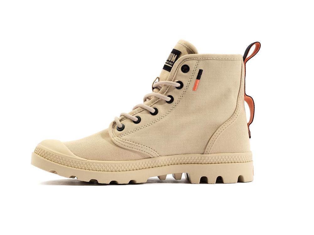 Desert Beige Palladium PAMPA HI SUPPLY RS Women High Top Boots  Israel |  19620-SMFY