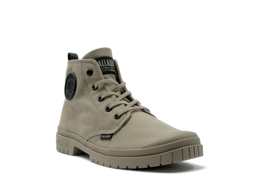 Dune Grey Palladium PAMPA SP20 HI CANVAS Men High Tops Shoes  Israel |  63048-RKTZ