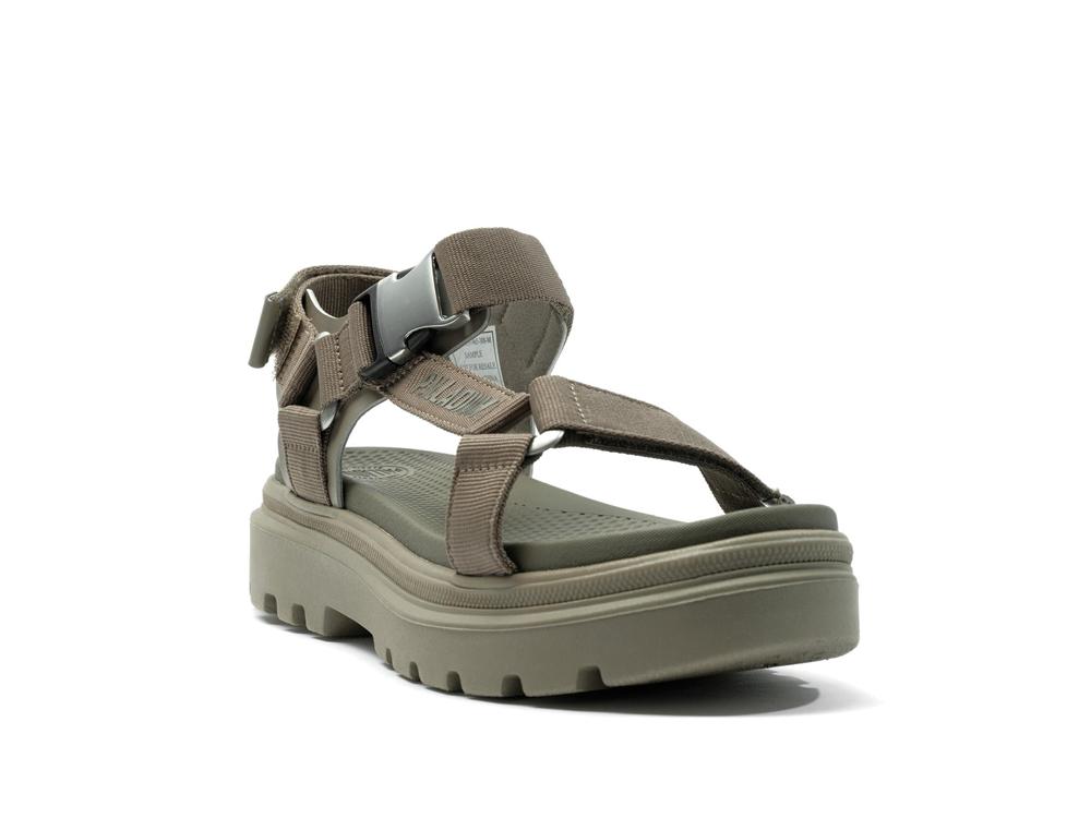 Dusky Green Palladium PALLACRUISE STRAP Women Sandals  Israel |  12605-SDWC