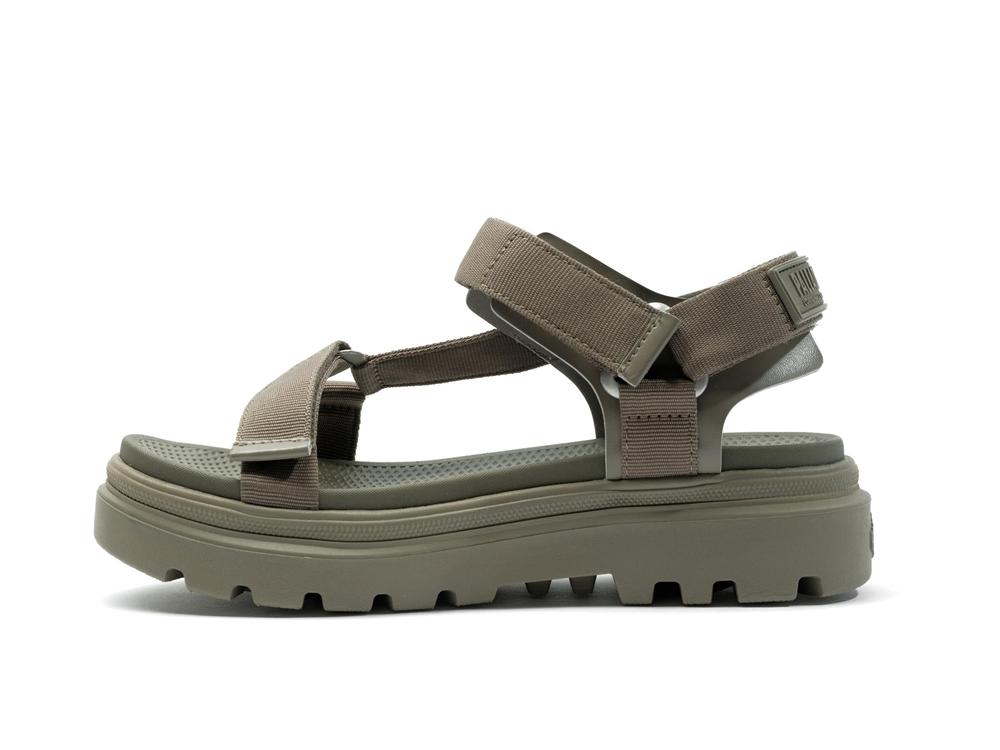 Dusky Green Palladium PALLACRUISE STRAP Women Sandals  Israel |  12605-SDWC