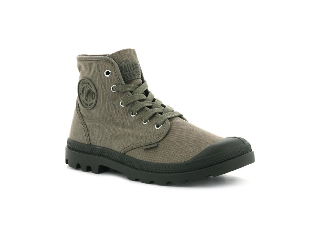 Dusky Green Palladium PAMPA HI Men High Tops Shoes  Israel |  39054-JPDV