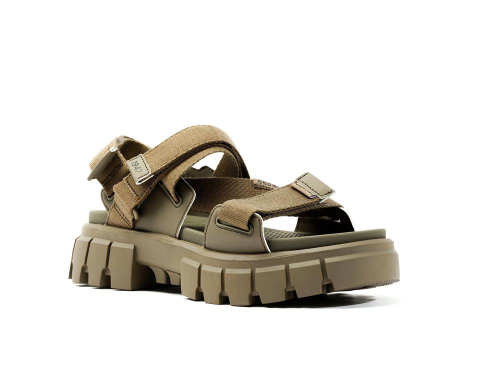 Dusky Green Palladium REVOLT SANDAL MONO Women Sandals  Israel |  43271-JLQY