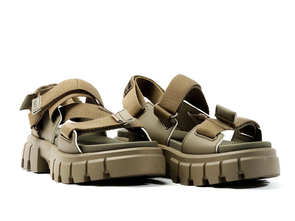 Dusky Green Palladium REVOLT SANDAL MONO Women Sandals  Israel |  43271-JLQY