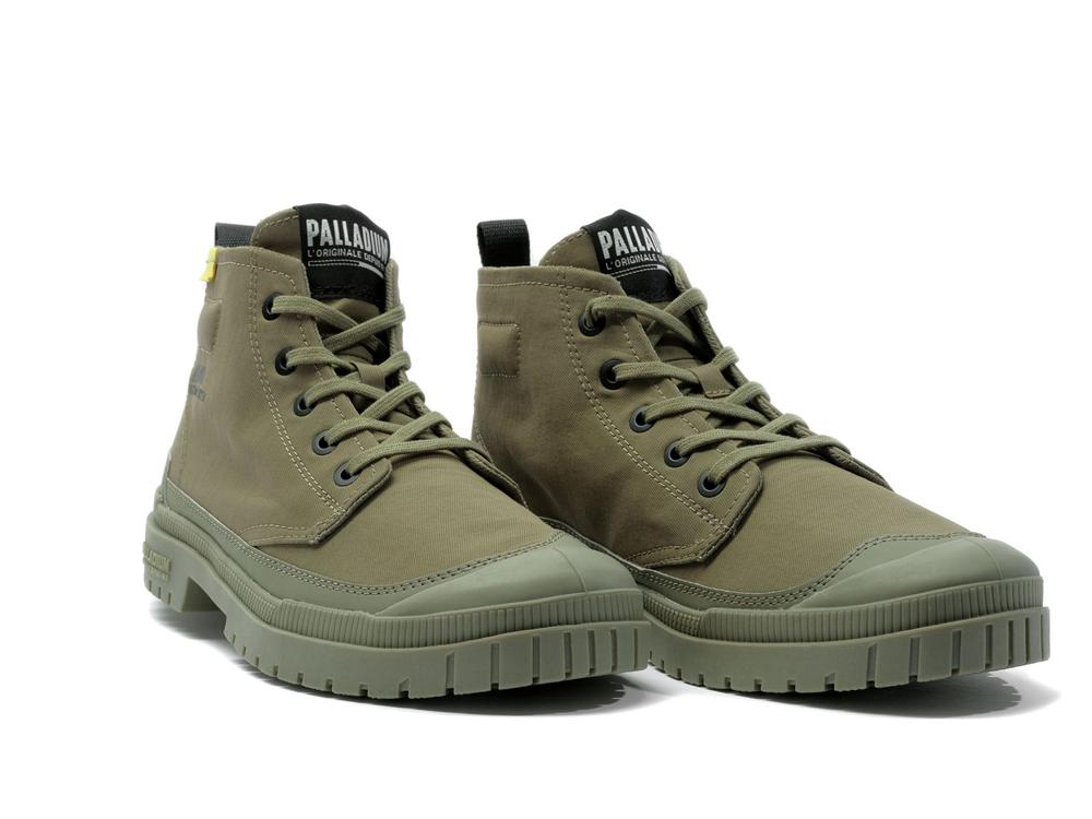 Dusky Green Palladium SP20 HI TECH Men High Tops Shoes  Israel |  84026-CGJA