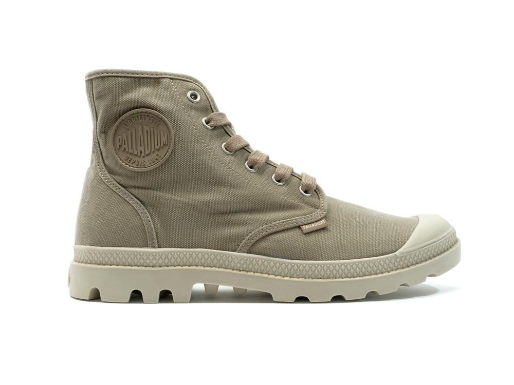 Dusky Green / Safari Palladium PAMPA HI Men High Tops Shoes  Israel |  36450-XJFB