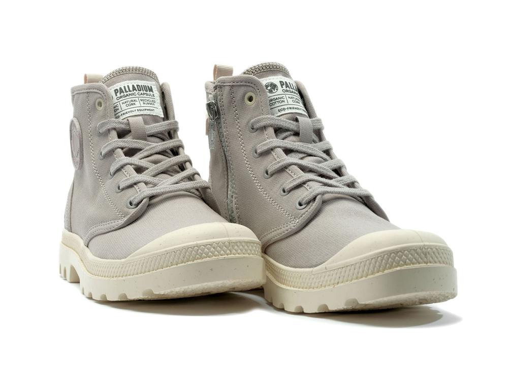 Grey Berry Palladium PAMPA HI ZIP ORGANIC Women High Tops Shoes  Israel |  05326-ODCE