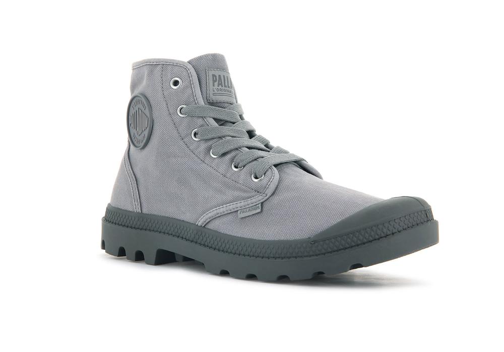 Grey Flannel Palladium PAMPA HI Men High Tops Shoes  Israel |  32046-GYAN