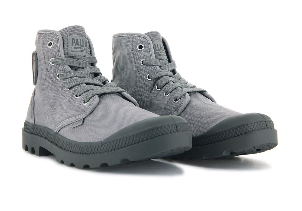 Grey Flannel Palladium PAMPA HI Men High Tops Shoes  Israel |  32046-GYAN