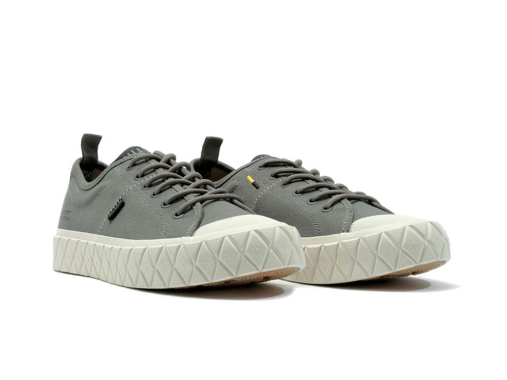 Gun Metal Grey Palladium PALLA ACE LO SUPPLY Men Low Top Sneakers  Israel |  02145-IZTL