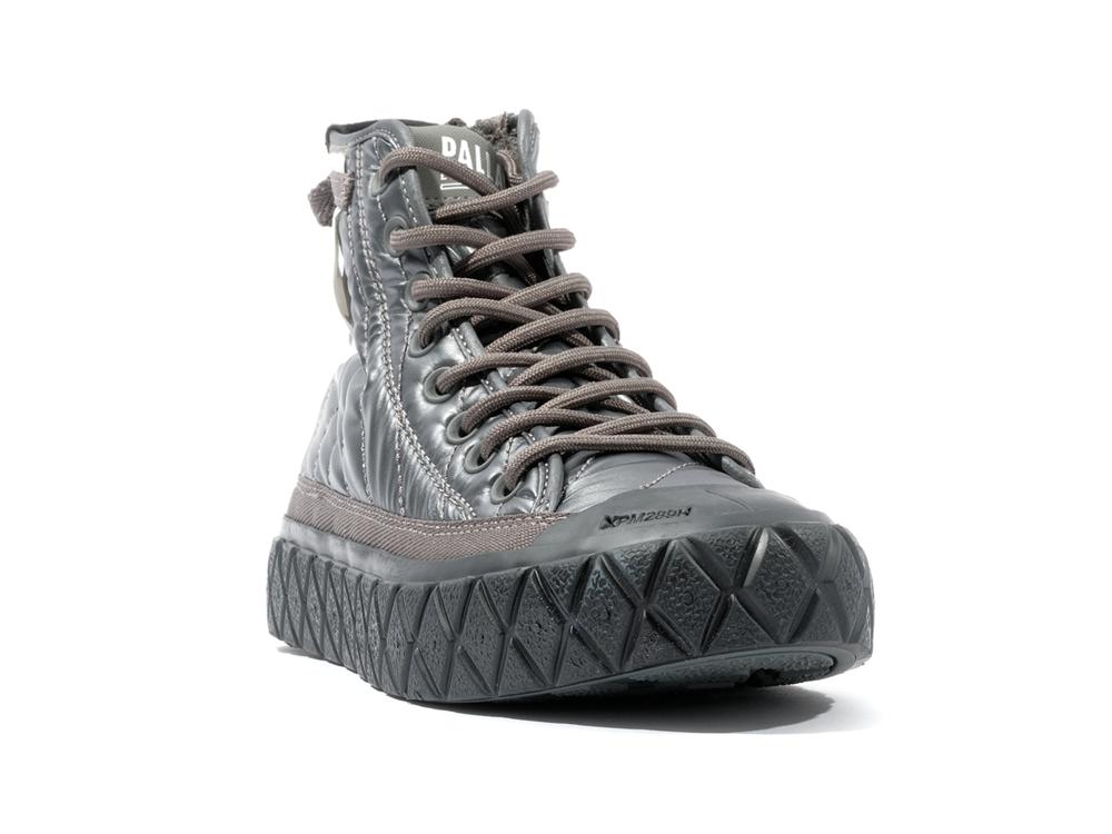 Gun Metal Grey Palladium PALLA ACE RE-QUILT W Women High Tops Shoes  Israel |  56297-OBFX