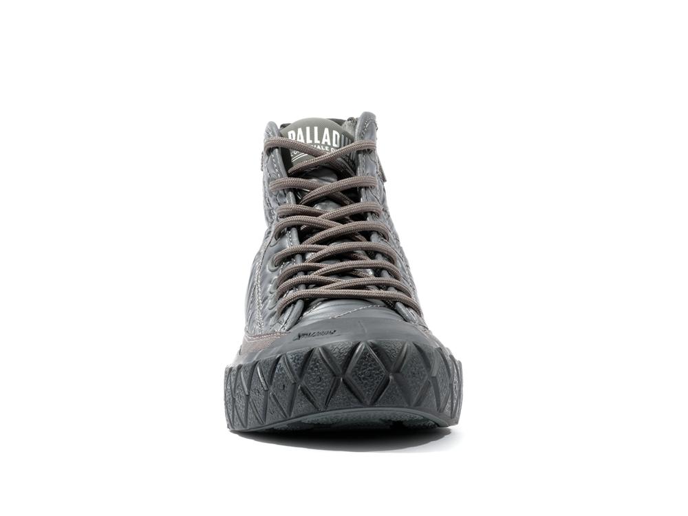 Gun Metal Grey Palladium PALLA ACE RE-QUILT W Women High Tops Shoes  Israel |  56297-OBFX