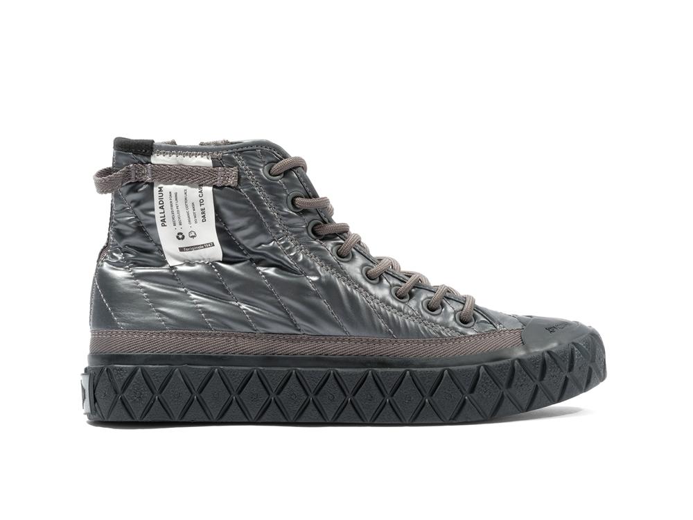 Gun Metal Grey Palladium PALLA ACE RE-QUILT W Women High Tops Shoes  Israel |  56297-OBFX