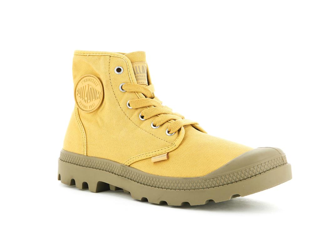 Honey Gold Palladium PAMPA HI Women High Top Boots  Israel |  82413-CGTE