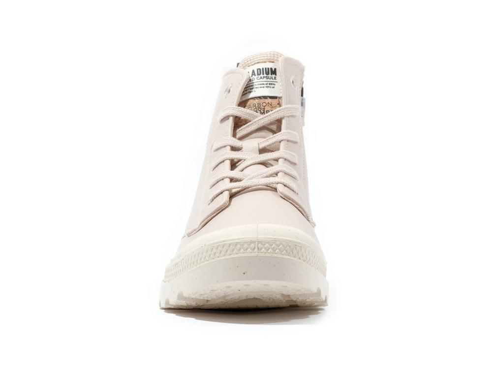 Light Pink Palladium PAMPA HI RE-VEGAN LTH Women High Tops Shoes  Israel |  65093-UXTZ