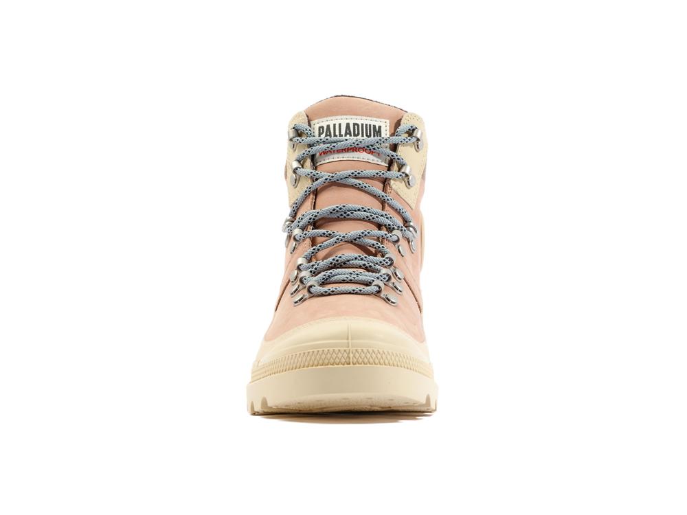 Nude Brown Palladium PALLABROUSSE HKR WP+ Women High Top Boots  Israel |  16502-JTBV