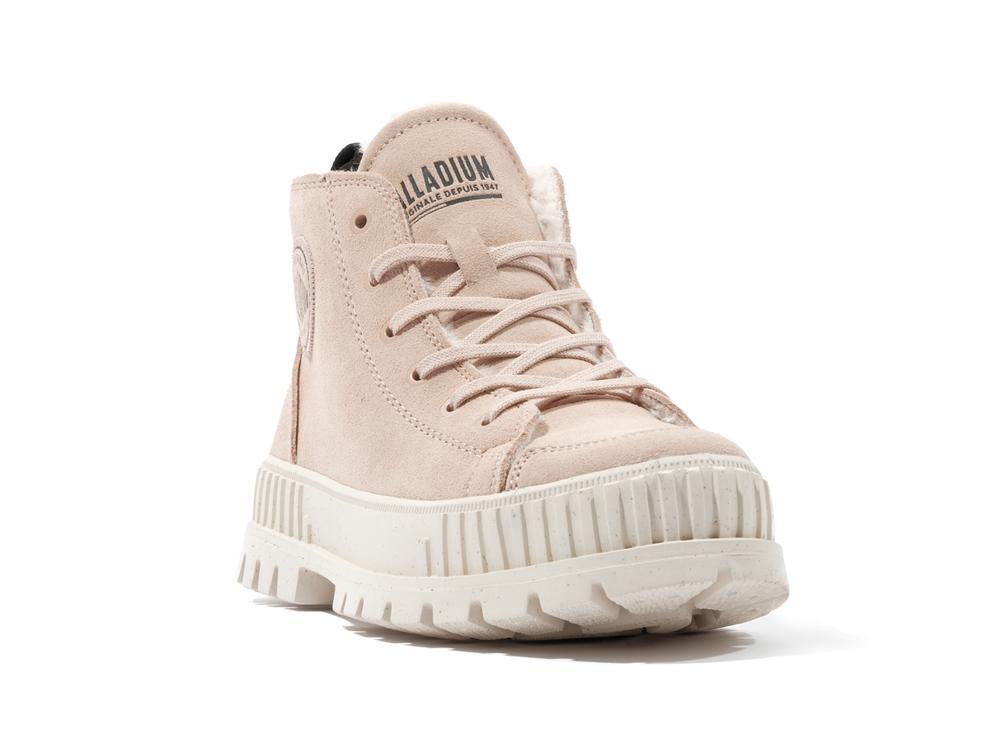 Nude Dust Pink Palladium PALLASHOCK ZIP WARM Women High Tops Shoes  Israel |  18673-EFKC