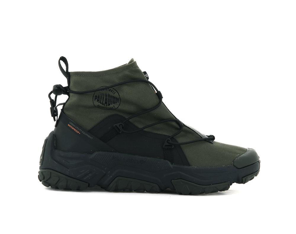 Olive Night Palladium OFF-GRID HI ZIP WATERPROOF + Men Sneakers  Israel |  56390-MTGP