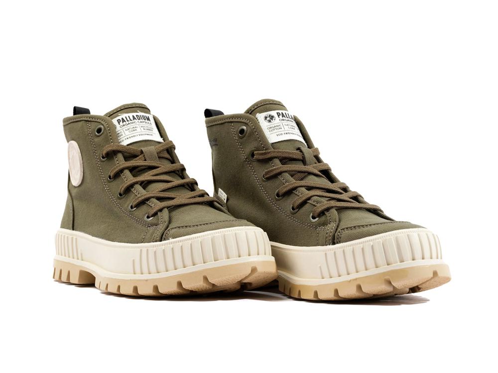 Olive Night Palladium PALLASHOCK ORGANIC 2 Men Sneakers  Israel |  37486-RDWS