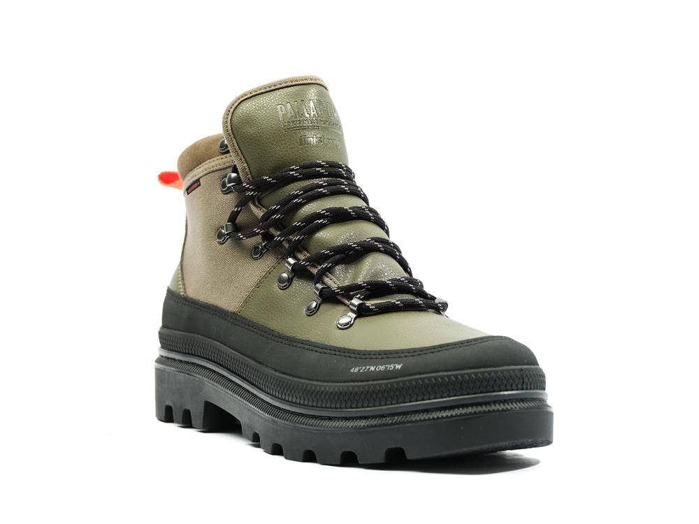 Olive Night Palladium PALLATROOPER HIKER WP+ X FINISTERRE Women High Tops Shoes  Israel |  91048-IQLS