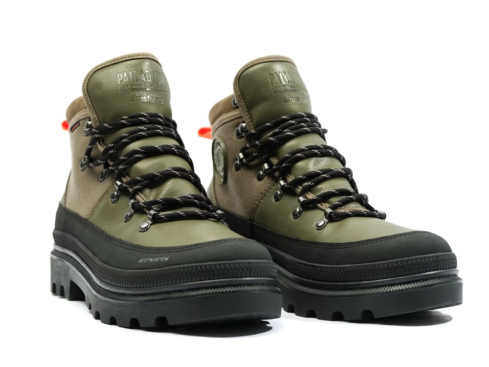 Olive Night Palladium PALLATROOPER HIKER WP+ X FINISTERRE Women High Tops Shoes  Israel |  91048-IQLS