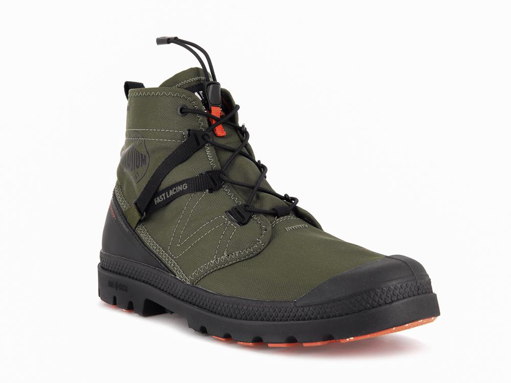 Olive Night Palladium PAMPA TRAVEL LITE+ WATERPROOF Women High Top Boots  Israel |  09543-KAFS